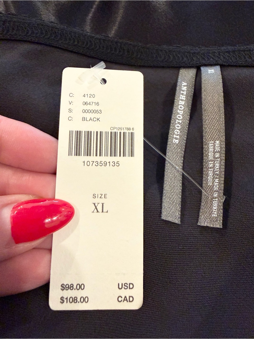 Anthropologie Asymmetrical Lace Satin Slip Mini Skirt Black NWT XL Chic Luxe NEW - Picture 10 of 12